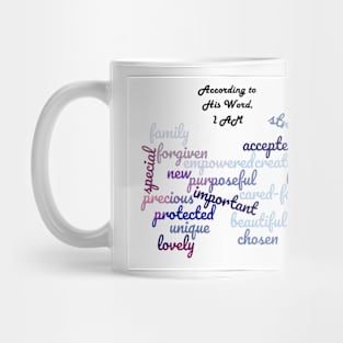 What God Says About Me Butterfly Word-Art Mug